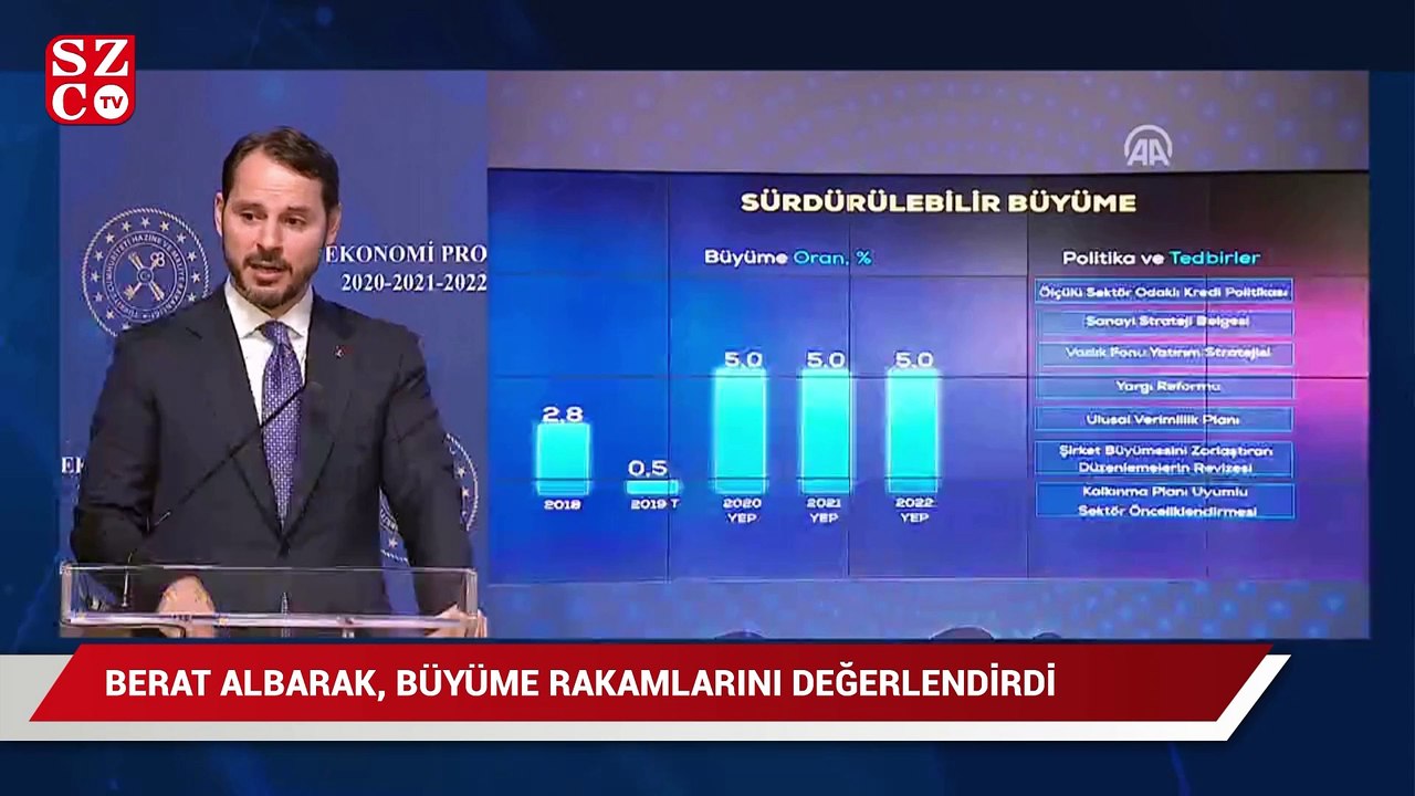Berat Albayrak, büyüme rakamlarını değerlendirdi