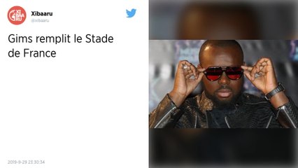 Gims devient le premier rappeur francophone à remplir le Stade de France