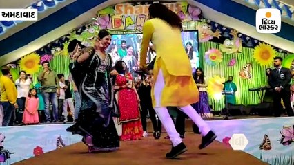 અમદાવાદમાં ખેલૈયાઓ સાથે ગરબે ઘૂમી પ્રિયંકા