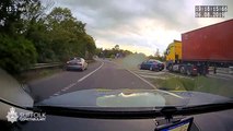 Dash-cam video shows dangerous Hemel driver crashing into lorry in Suffolk