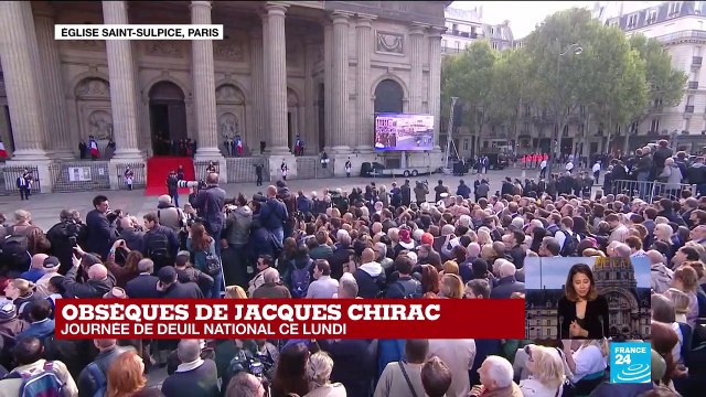 Obsèques de Jacques Chirac : l'ancien président Valéry Giscard d'Estaing présent à la messe