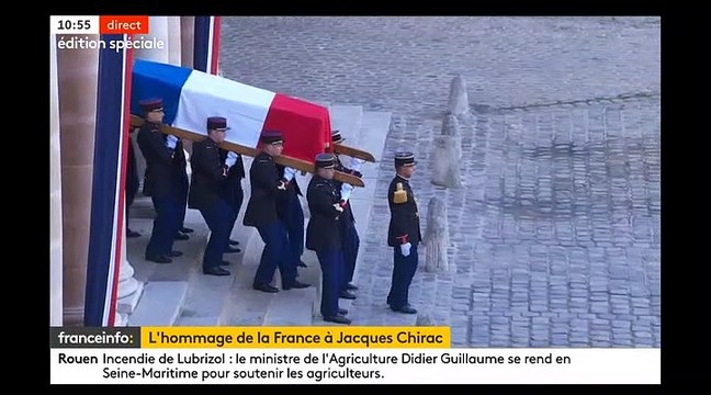 Le Fil Actu - Hommage à Jacques Chirac : En présence d’Emmanuel Macron et de personnalités politiques, le service solennel en l’Eglise Saint-Sulpice a débuté