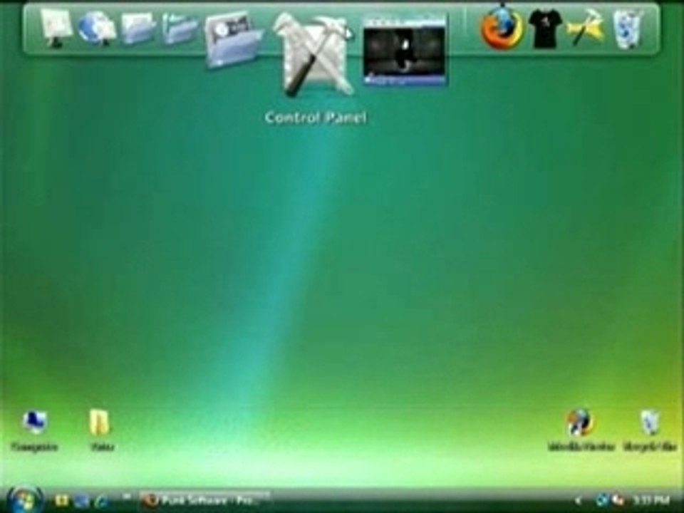 RocketDock la barre MacOSX dock sous Windows