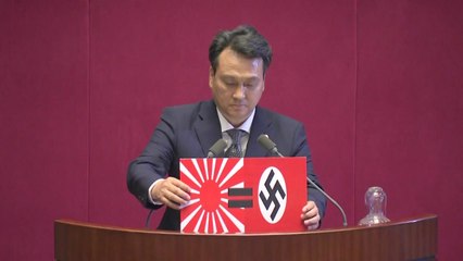 '도쿄올림픽 욱일기 반입금지' 국회 결의안 의결...3명 기권 / YTN