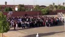 احتجاجات طلبة الأقسام التحضيرية بثانوية ابن تيمية بمراكش