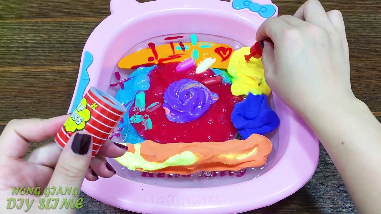Hello Kitty Slime ! Mixing Mixing Random Things into Slime | Satisfying Slime s #555