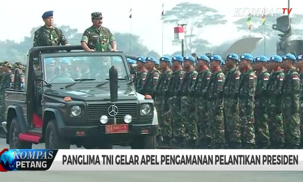 Panglima TNI Gelar Apel Pengamanan Pelantikan Presiden