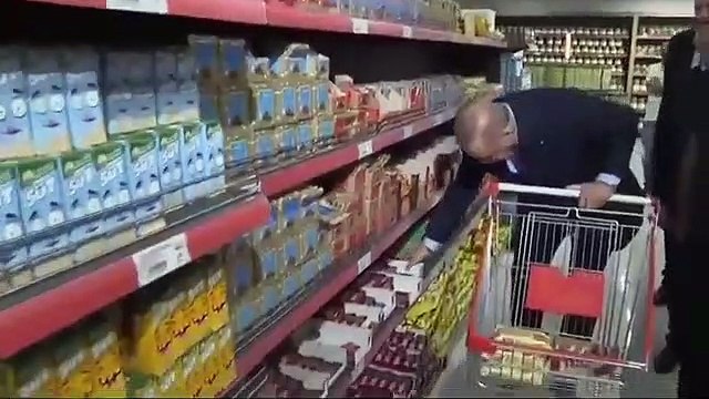 Erdoğan markette alışveriş yapıyor