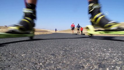 Yarışlara 'otomobil lastiği, kazma ve balyoz'la hazırlanıyorlar - AĞRI