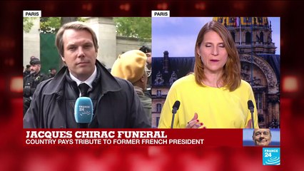Jacques Chirac's coffin arrives at Montparnasse cemetery