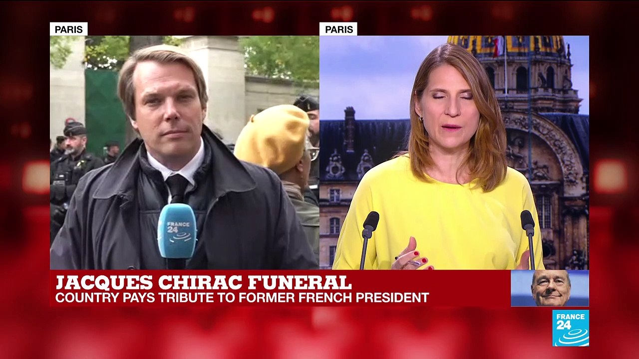 Jacques Chirac's coffin arrives at Montparnasse cemetery