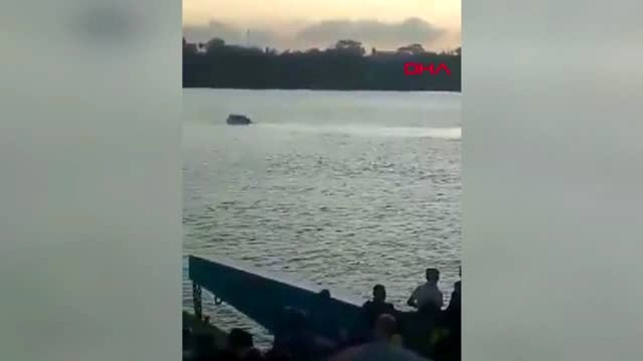 Anne ve kızlarının olduğu otomobil feribottan denize düştü