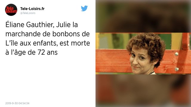 Julie, la marchande de bonbons de « L'île aux enfants », est décédée