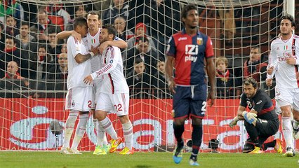 Скачать видео: Genoa-Milan, 2011-12: gli highlights