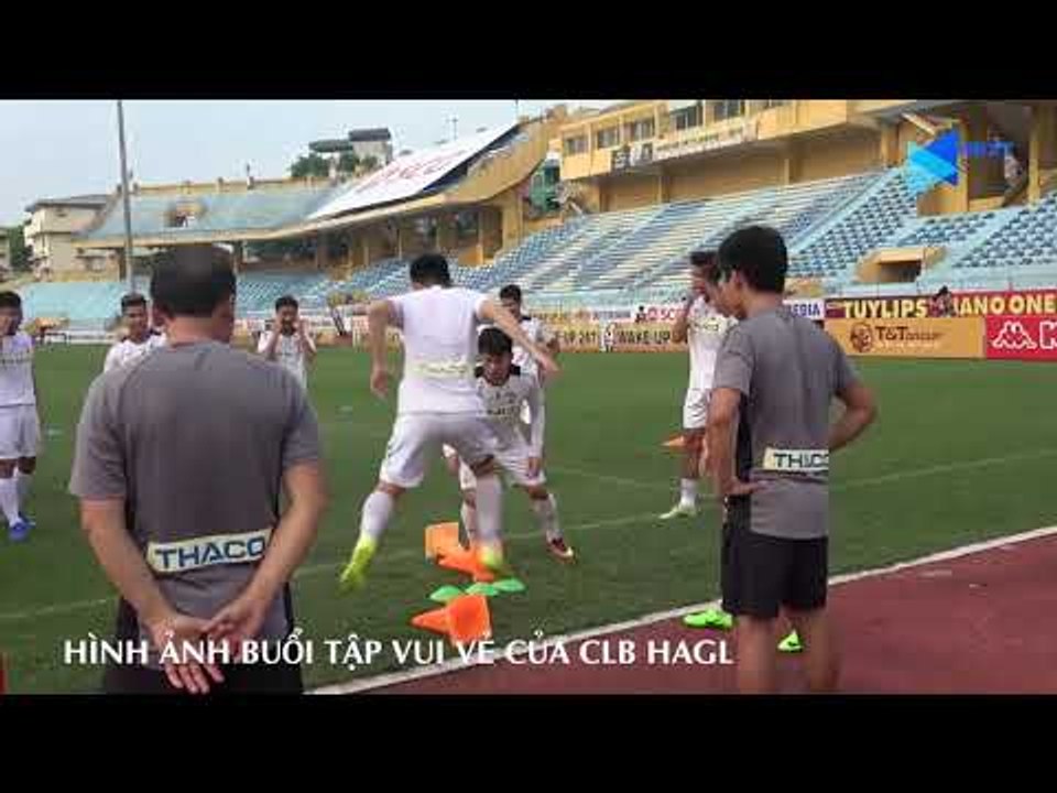 Minh Vương ngái ngủ bị Xuân Trường qua mặt trong buổi tập vui vẻ của HAGL| NEXT SPORTS