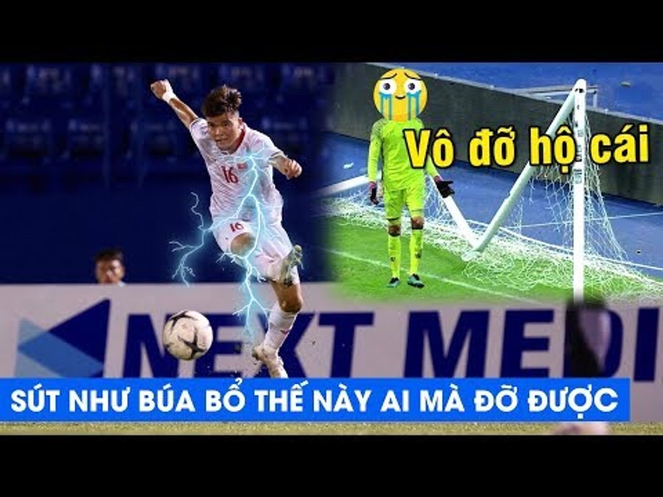 Mạnh Quỳnh vung hết cỡ chân, tung cú sút "TRỜI GIÁNG" chấn động khung thành Singapore  | NEXT SPORTS