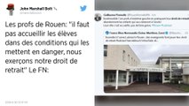 Incendie à Rouen : des profs exercent leur droit de retrait, les cours annulés dans des collèges