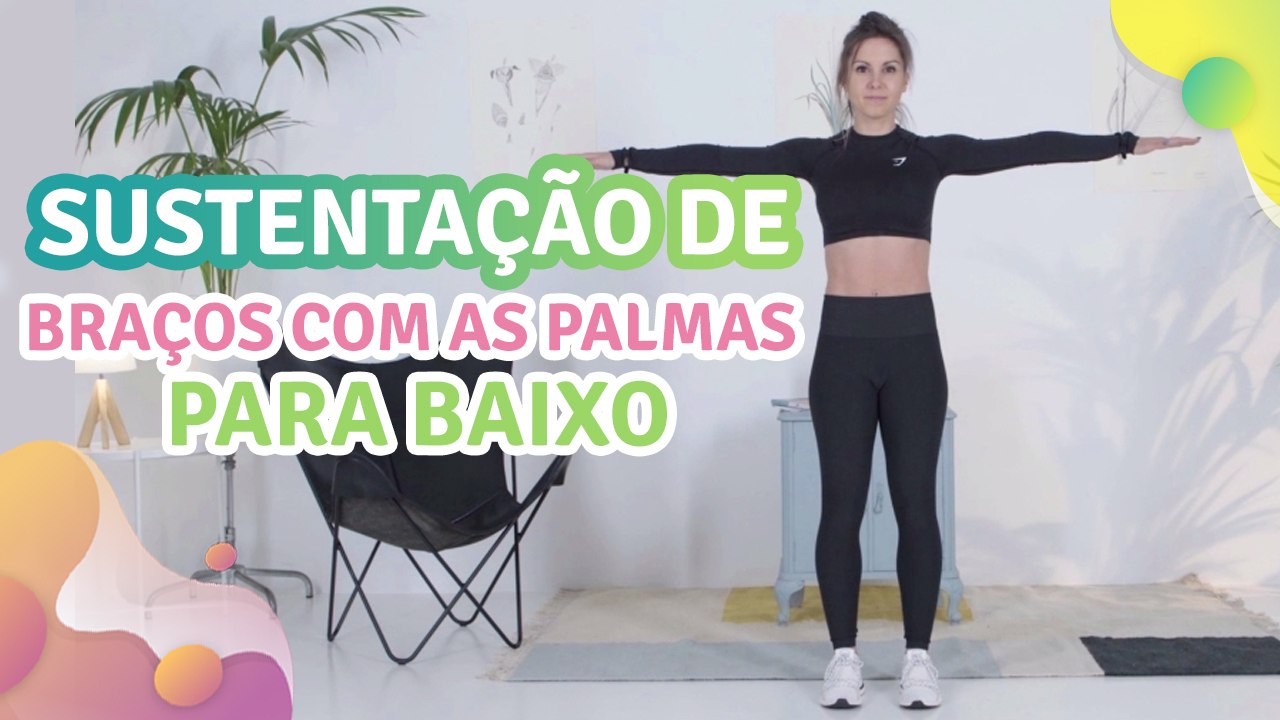 Sustentação de braços com as palmas para baixo -  Melhor com Saúde