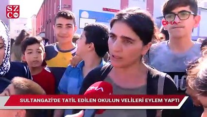 Hasarlı okulun velileri okul önünde valiliği protesto etti!