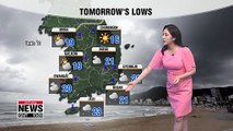 Typhoon Mitag influences the nation tomorrow