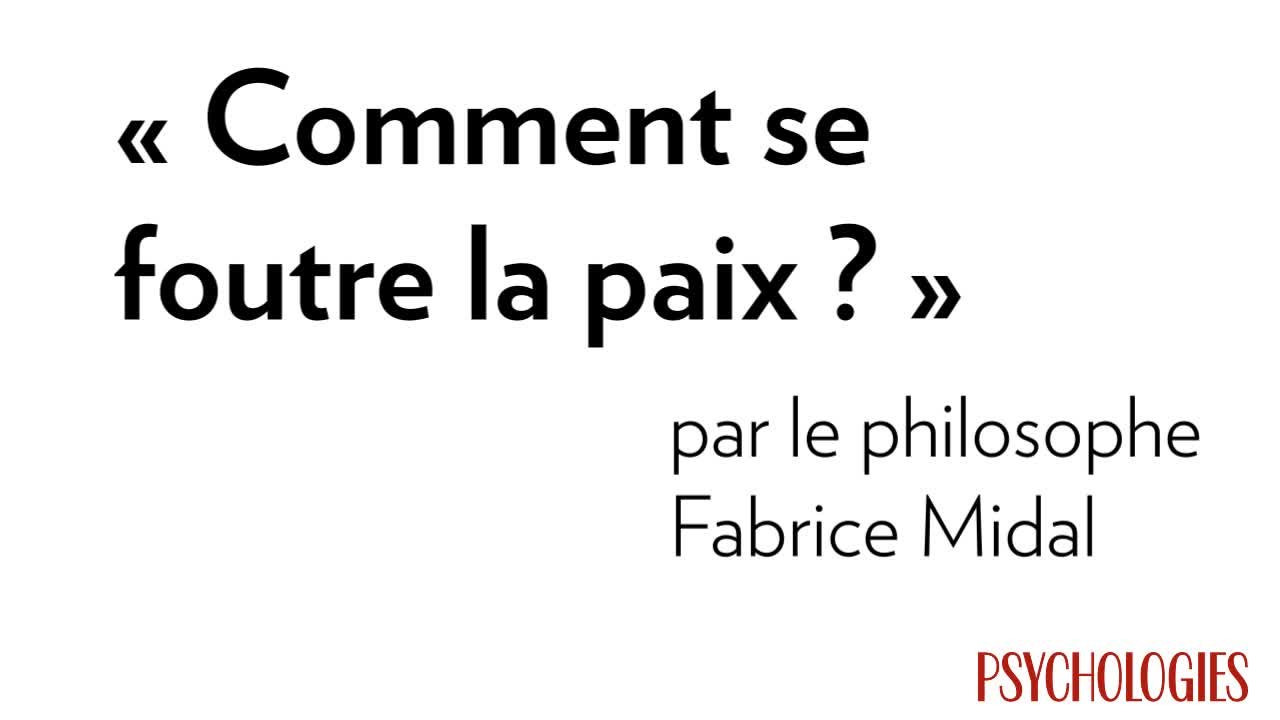 Conférence de Fabrice Midal : comment se foutre la paix ? - Vidéo  Dailymotion
