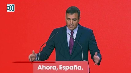 Pedro Sánchez presume ahora de que el PSOE "no se avergüenza de la palabra España"