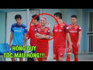 Nguyễn Phong Hồng Duy đảo ngói tóc màu hồng trong buổi tập đầu tiên của ĐT Việt Nam | NEXT SPORTS