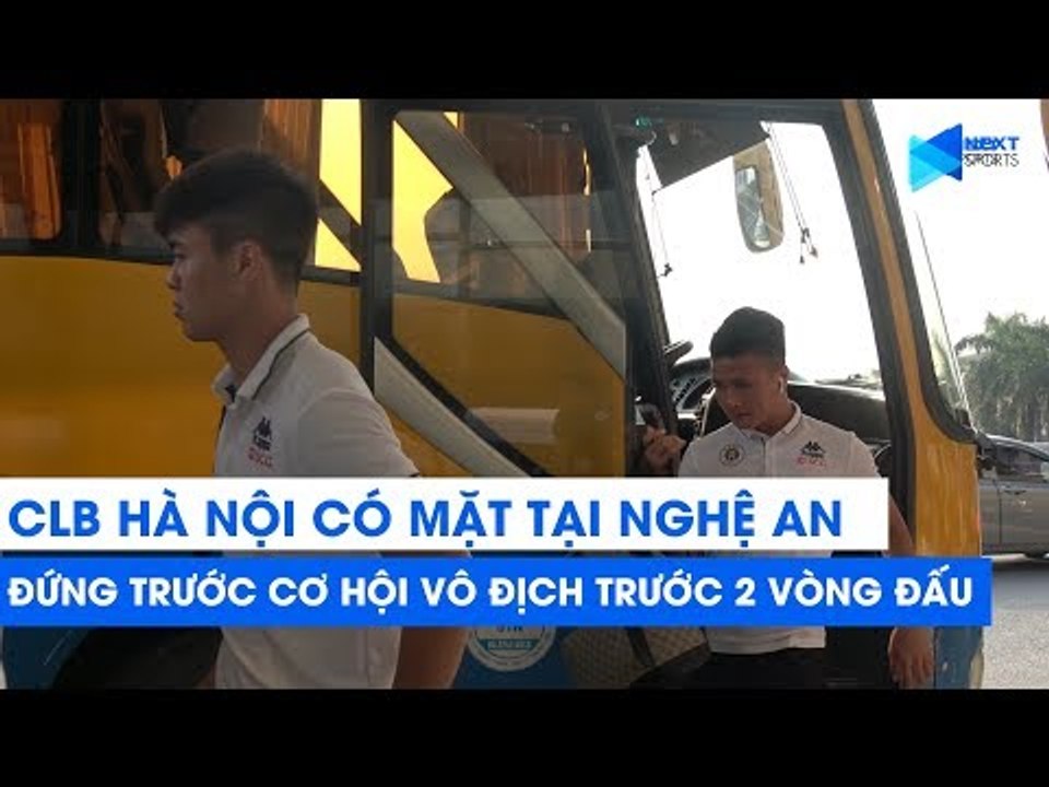 SLNA - Hà Nội FC | Quang Hải và đồng đội đã có mặt, sẵn sàng vô địch V.League ngay tại sân Vinh!