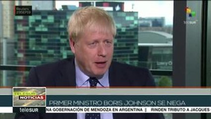 Boris Johnson se niega a dimitir para no retrasar el Brexit