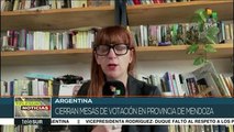 Argentina: cierran mesas de votación en elección provincial en Mendoza