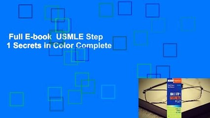 Full E-book  USMLE Step 1 Secrets in Color Complete