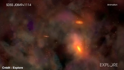 Trois trous noirs s'apprêtent à rentrer en collision