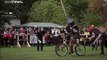 Knights participate in jousting contest on bikes in Berlin