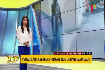 SJM: extranjera es detenida tras asesinar a presunto acosador