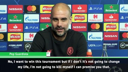 I won't kill myself if City don't win the Champions League - Guardiola