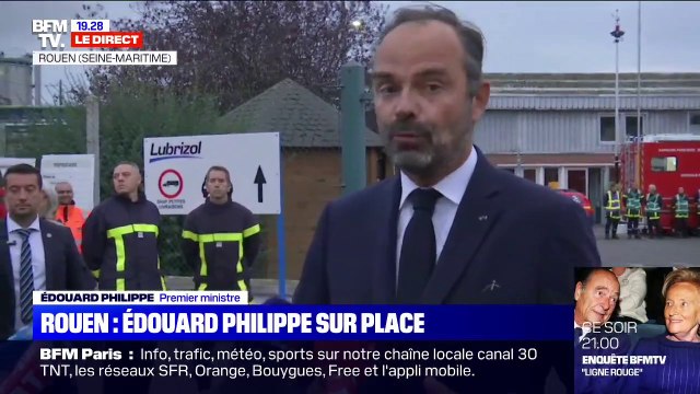 Incendie à Rouen: Nous allons faire la transparence totale garantit Édouard Philippe, présent sur place