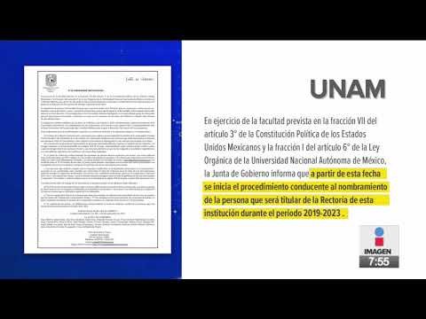 Hoy inicia el proceso para nombrar al nuevo rector de la UNAM | Noticias con Francisco Zea
