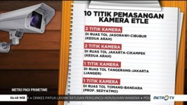 Ketahui 10 Titik Penerapan Tilang Elektronik di Jalur Tol