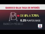 Por segunda vez, Banxico redujo en 0.25 puntos la tasa de interés | Noticias con Ciro Gómez Leyva