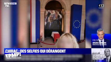 Hommage à Jacques Chirac : les selfies maladroits devant le cercueil de l'ancien Président