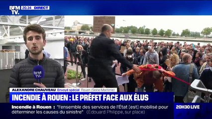 Après l'incendie à Rouen et les déclarations du gouvernement, le Préfet répond aux questions des élus