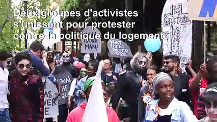 Afrique du Sud: des "zombies" manifestent contre la politique du logement