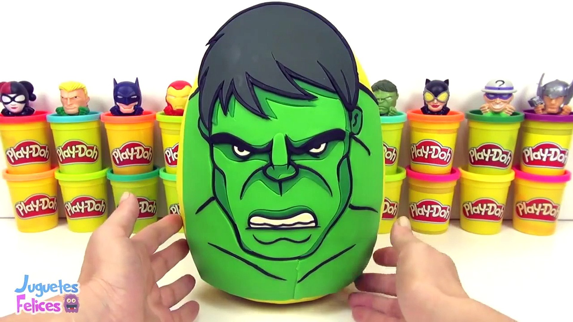 Huevo Sorpresa Gigante de Hulk de Los Vengadores en Español de Plastilina Play  Doh - video Dailymotion