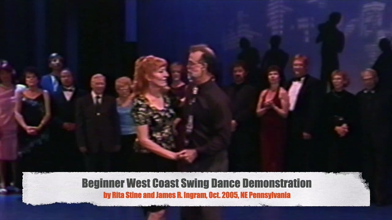 408 Beginner West Coast Swing Dance Demonstration, Rita Stine & James R. Ingram (Oct. 2005, NE PA)