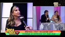 Mariela Viteri recuerda con nostalgia su entrevista con José José