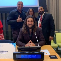 Jason Momoa Makes UN Climate Change Address
