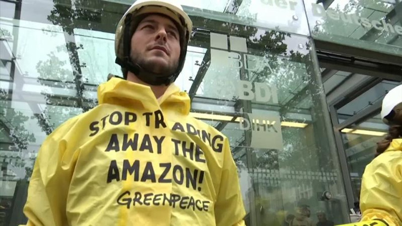 Greenpeace protestiert gegen Mercosur-Abkommen