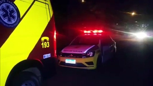 Siate, Samu e PM atendem pessoa em surto no Bairro Morumbi