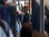 Metrobüste kavga ! Kadın yolcu tekme tokat saldırdı