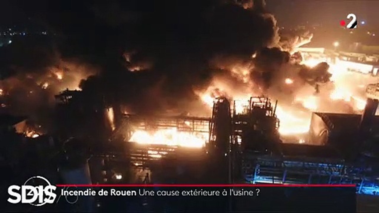Incendie de Rouen: Le feu à pris à l'extérieur selon une vidéo de surveillance - Lubrizol dépose plainte pour "destruction involontaire par explosion ou incendie"